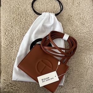 BRAND NEW Small Tan Shopping Telfar Bag
